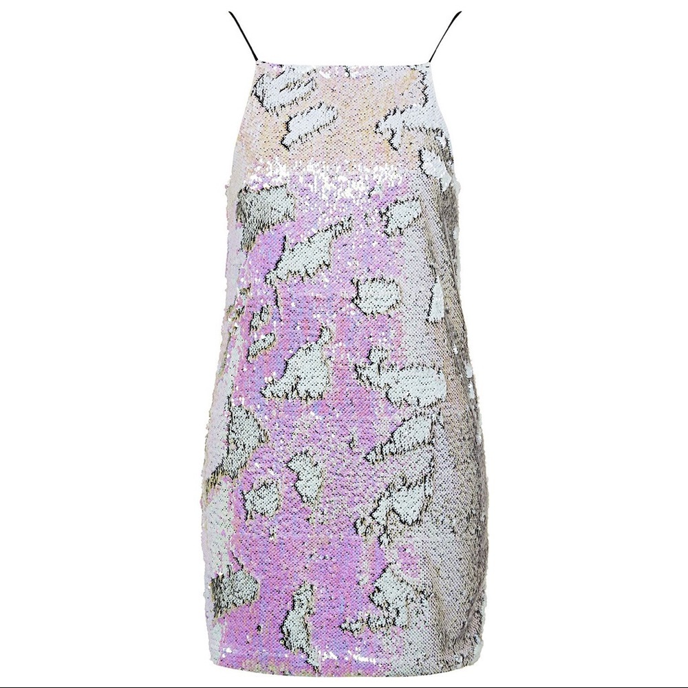 NWT Topshop Strappy Sequin Dress